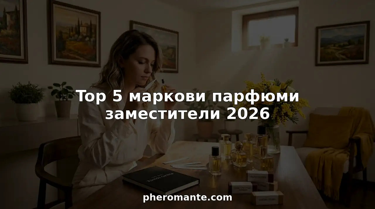Жена опитва различни парфюми на слънчевата си тоалетка, докато се наслаждава на любимите си аромати.