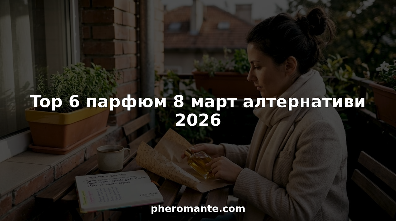 Жена опакова парфюм за подарък, седнала на кухненската маса.