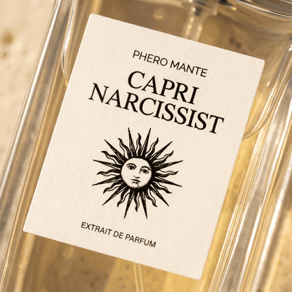 Capri Narcissist парфюм — флакон с шамфъстъци и розов пипер
