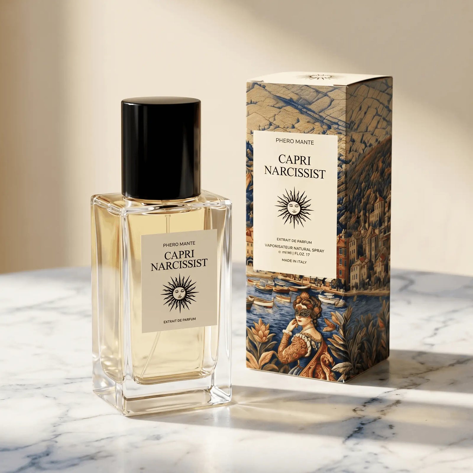 Capri Narcissist парфюм — декор с кокос и кехлибар