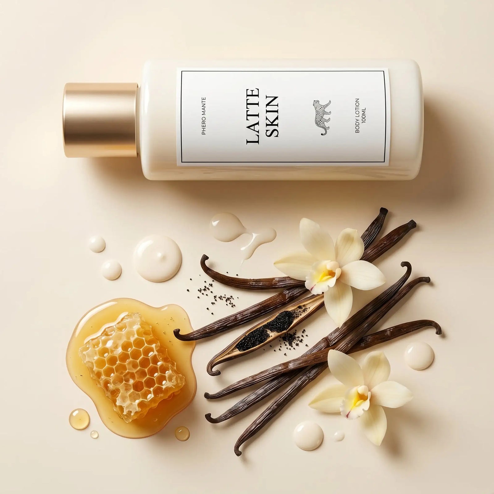 Latte Skin — лосион с аромат на карамел, мед и ванилия